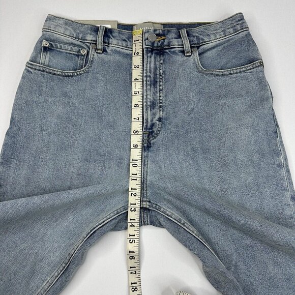 Everlane‎ Women's NWT Light Blue The Way-High Wide Leg Flare Jean W30/L29.25 - Picture 10 of 13